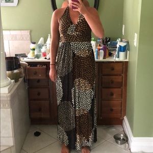 Halter Tie Top Maxi Dress